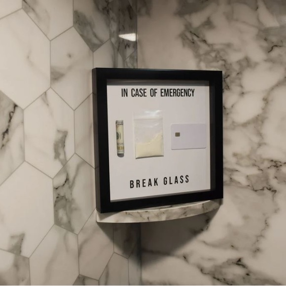 In Case Of Emergency Break Glass Coke Motivational Funny Gift Gag - Picture 3 of 7